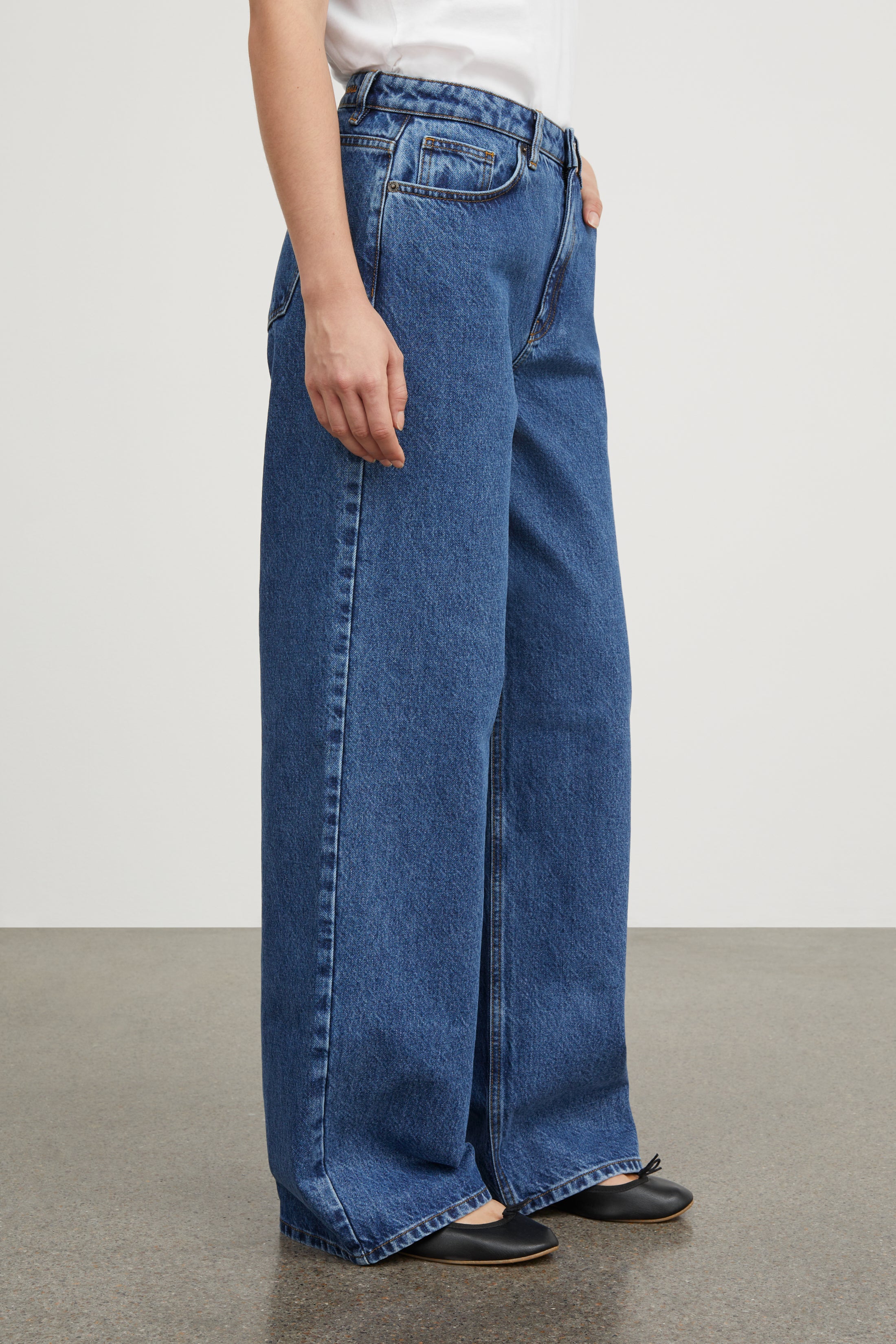 Skall Studio Willow wide jeans Jeans Mid blue